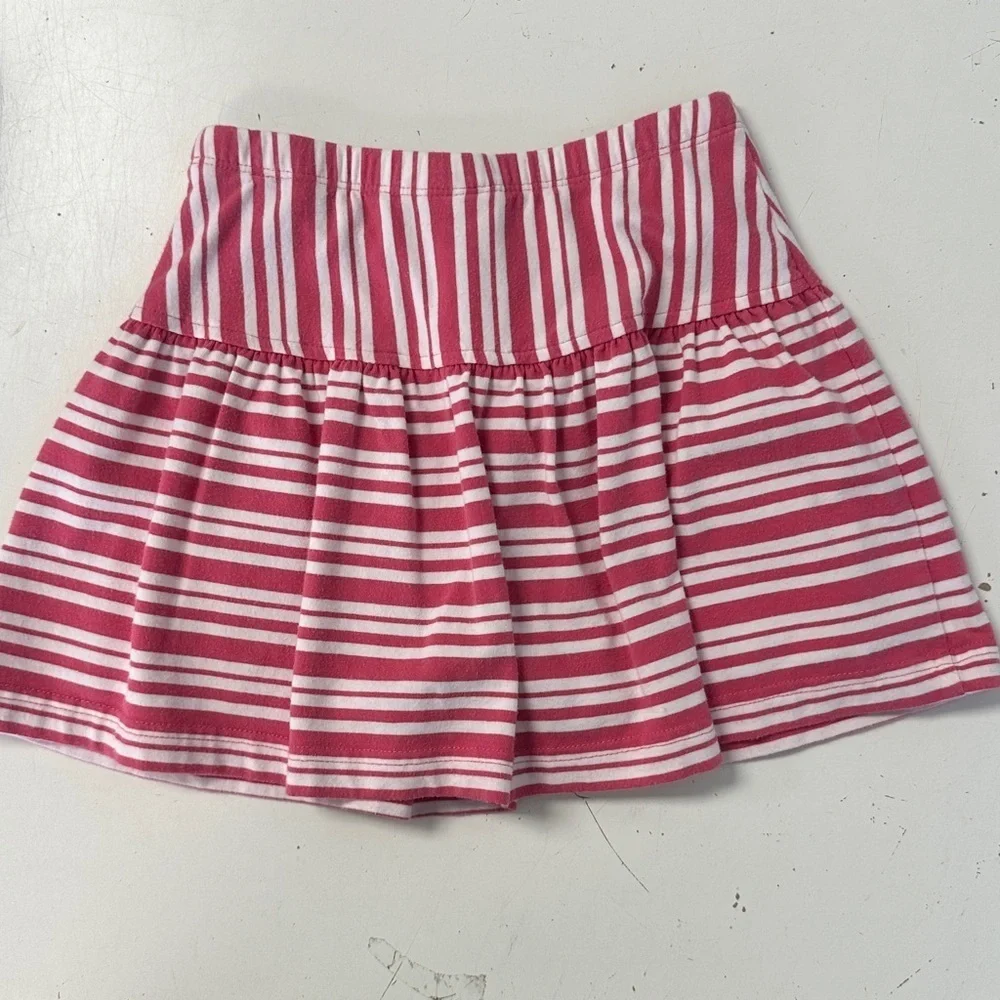 Hanna Andersson Striped Cotton Skort 110 4/5